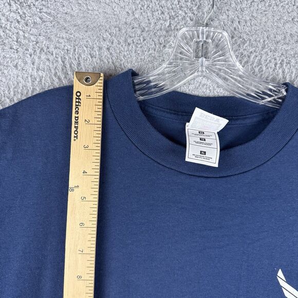 Vintage US Air Force T Shirt Men's XL Blue “No One Comes Close” - Picture 2 of 12
